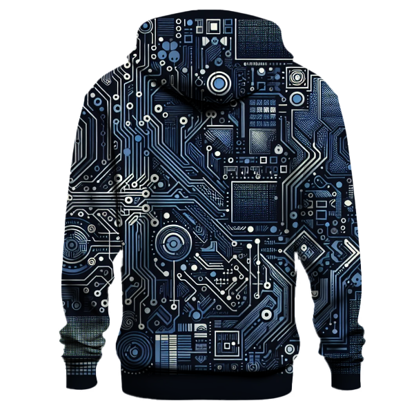 Retro Circuit Burst Hoodie