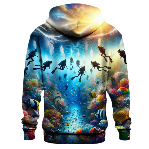 Diving Deep Blue Adventure Hoodie