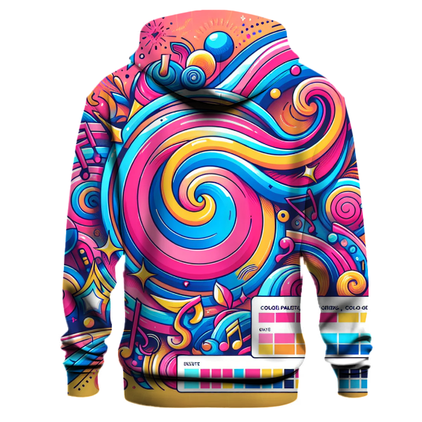 Electric Groove Pattern Hoodie