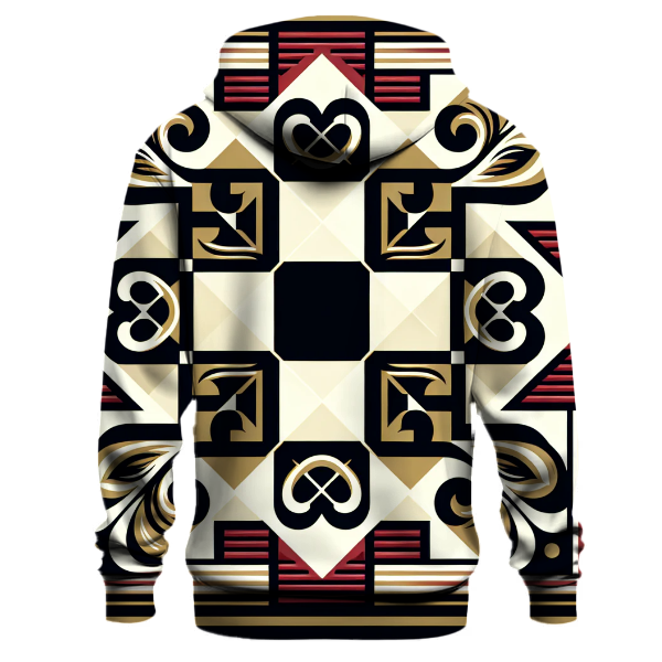 Chic Checkerboard Vibe Hoodie