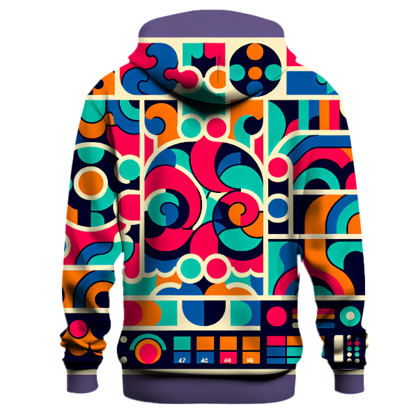 Colorful Retro Puzzle Hoodie