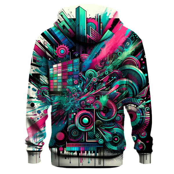 Neon Graffiti Art Hoodie