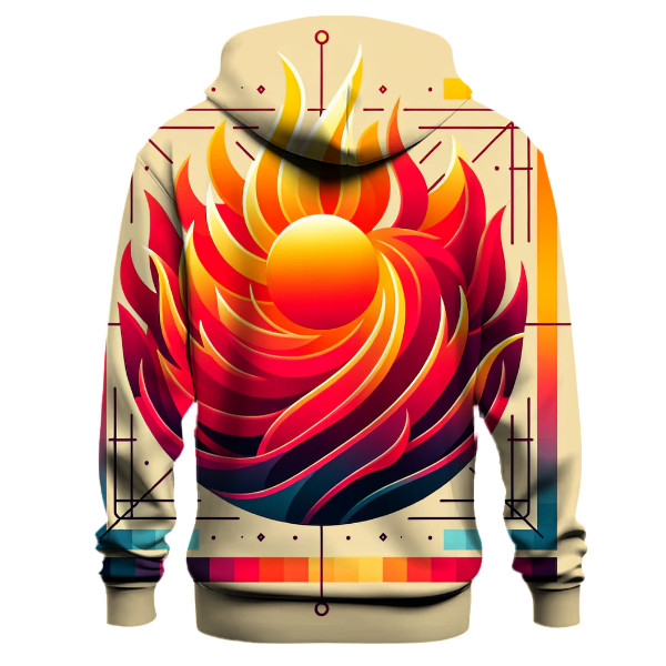 Crimson Sunburst Hoodie