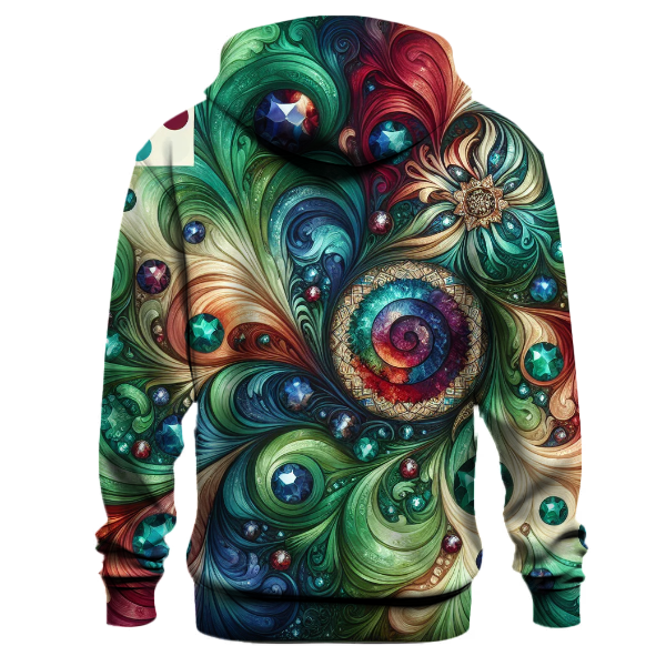 Royal Gemstone Tie-dye Hoodie