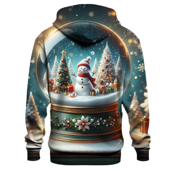 Cheerful Christmas Snow Globe Adventure Hoodie