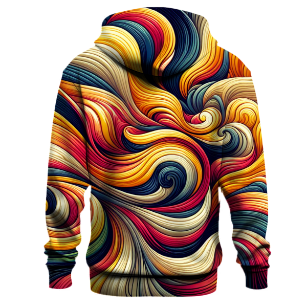 Sunshine and Rainbow Waves Hoodie