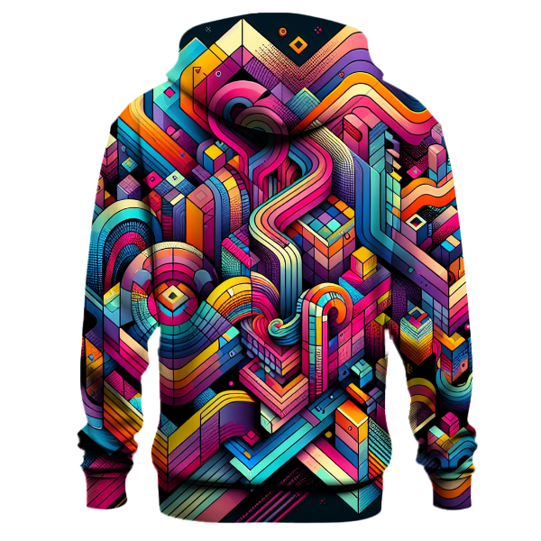 Neon Spectrum Design Hoodie