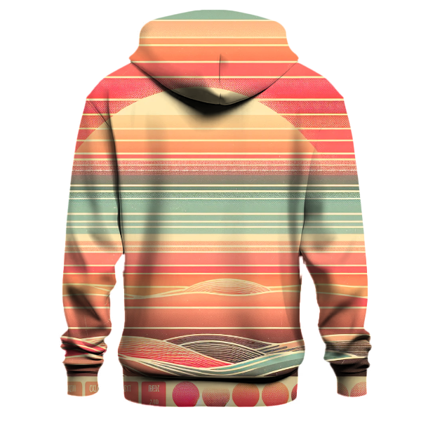Retro Sunset Stripe Fade Hoodie