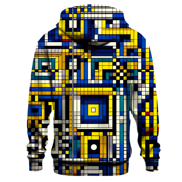 Retro Checkerboard Funk Hoodie