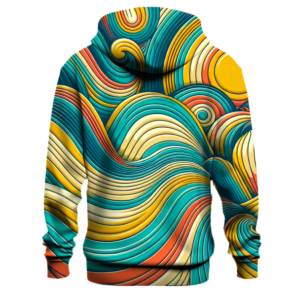 Groovy Retro Waves Hoodie
