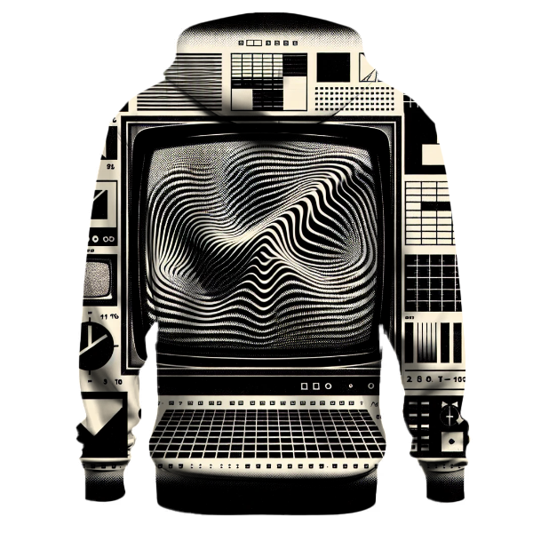 Retro TV Static Hoodie