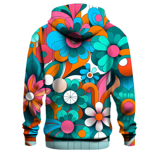 Funky Abstract Flower Hoodie