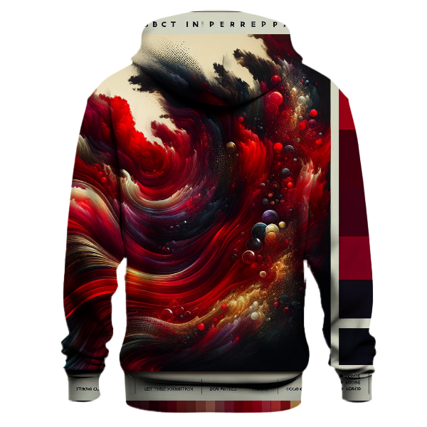 Crimson Waves Hoodie