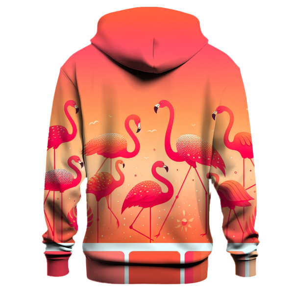 Flamingo Sunset Gradient Hoodie
