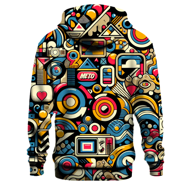 Vintage Pop Mosaic Hoodie