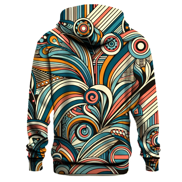 Eclectic Electric Stripes Hoodie
