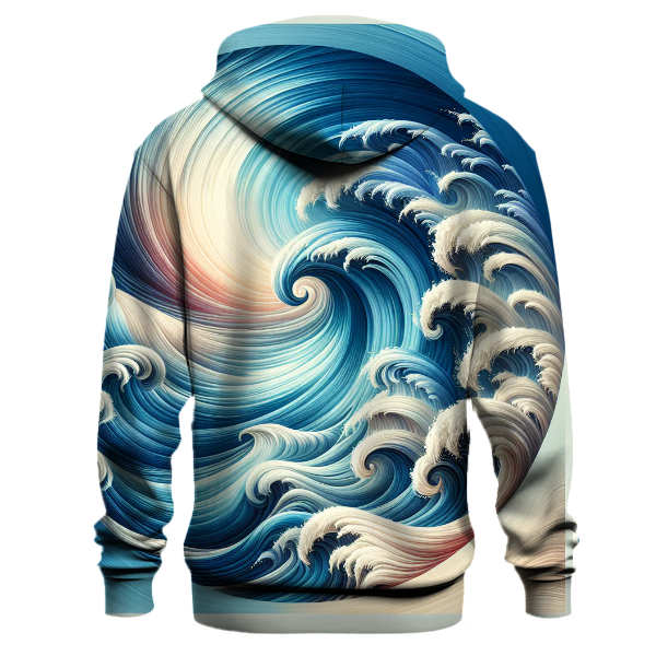 Artful Ocean Swirls Hoodie