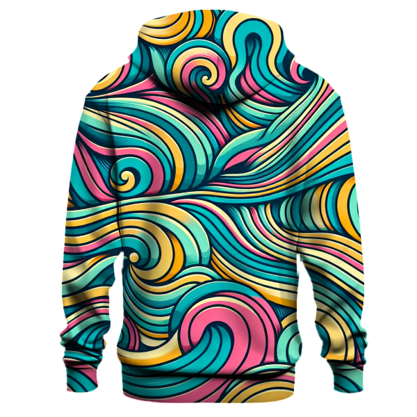 Funky 70s Waves Hoodie