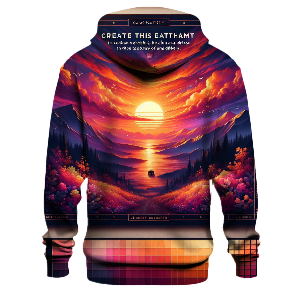 Electric Sunset Drive Hoodie