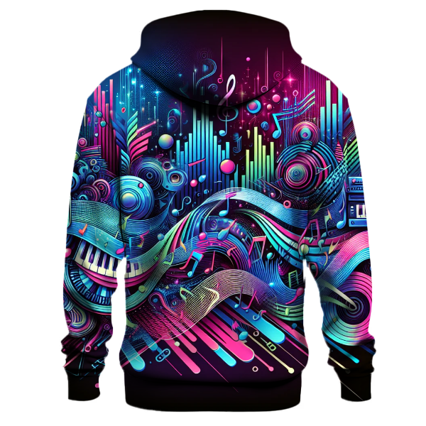 Techno Synthwave Beats Hoodie