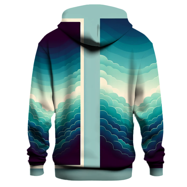 Elegant Ocean Wave Hoodie
