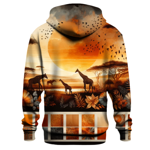 Dusk Safari Tie-dye Design Hoodie