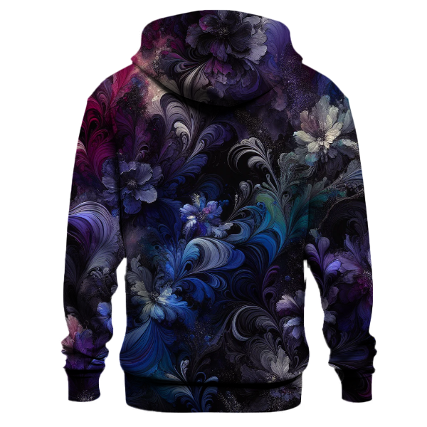 Midnight Floral Illusion Hoodie