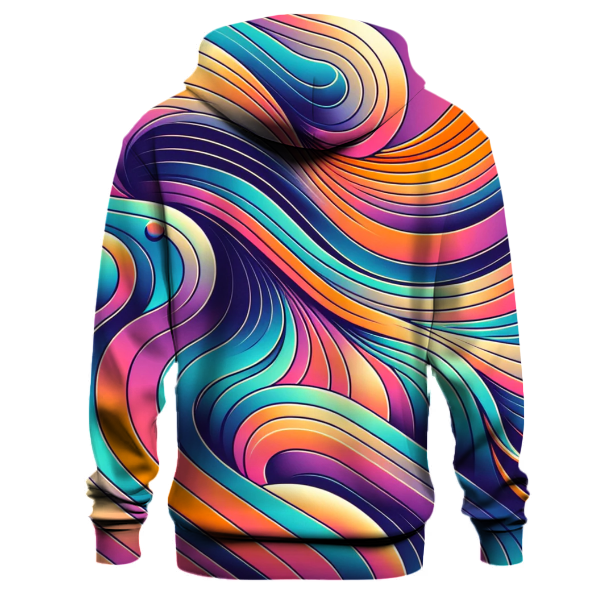 Retro Gradient Flux Hoodie