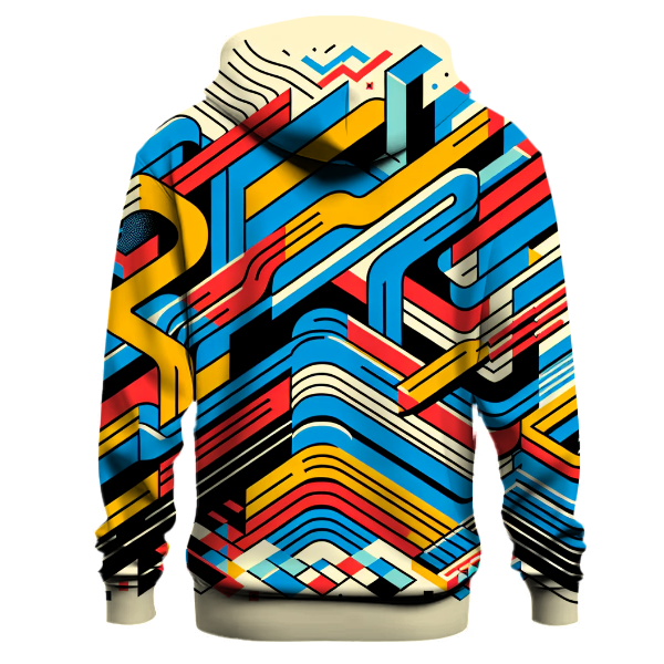 Electric Boogie Motif Hoodie