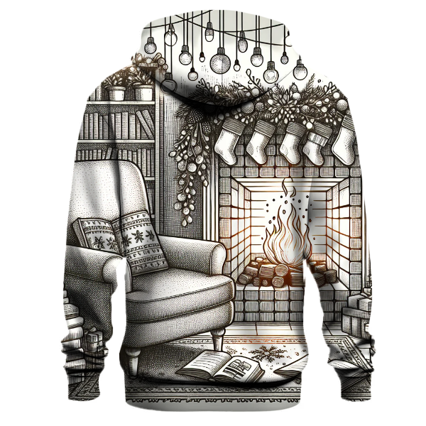 Cozy Christmas Reading Nook Hoodie