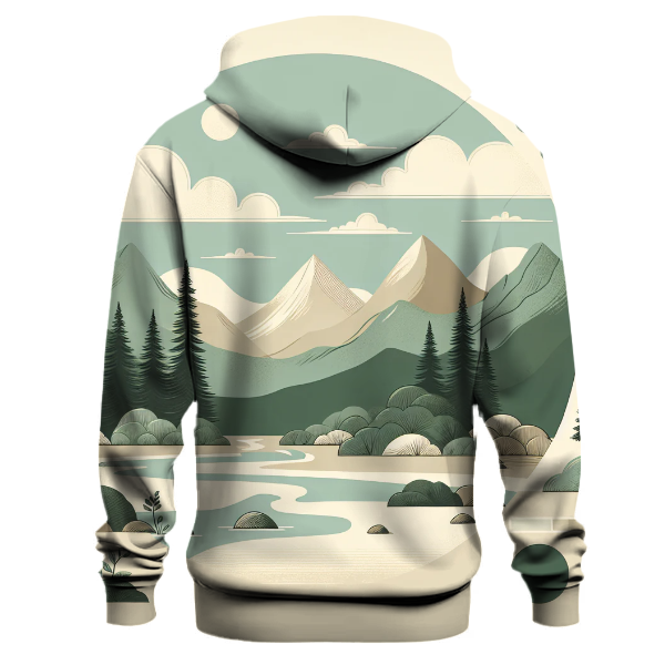 Peaceful Nature Motifs Hoodie