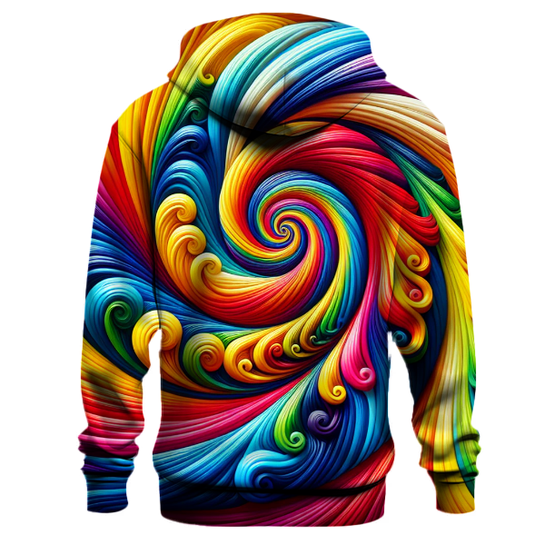 Funky Rainbow Spirals Hoodie