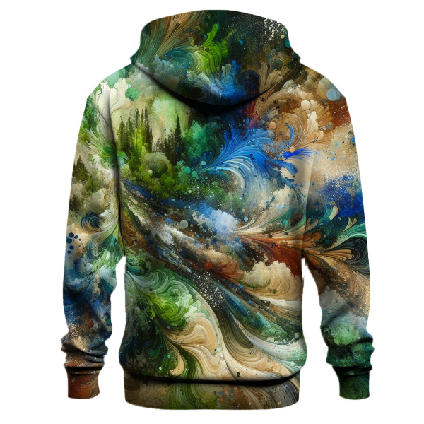Jungle Oasis Splatter Hoodie