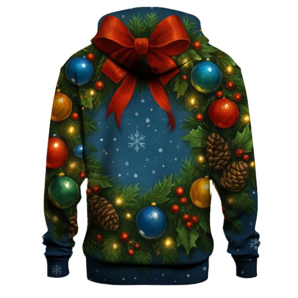 Sparkling Holiday Wreath Hoodie