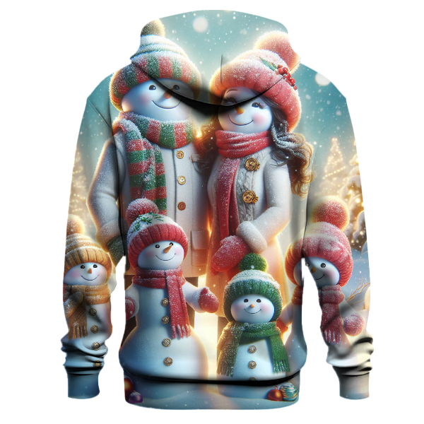 Cozy Snowman Family Reunion Hoodie