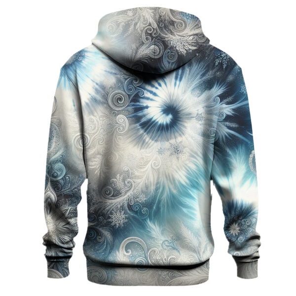 Crisp Winter Wonderland Tie-Dye Hoodie