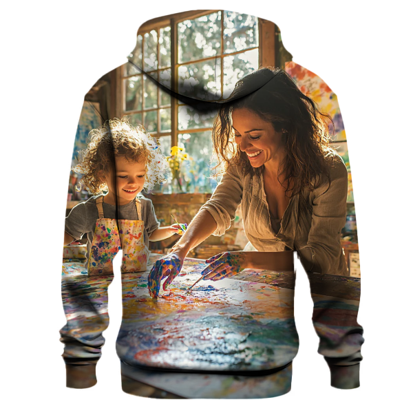 The Canvas of Love A Mothers Artistic Heart Hoodie