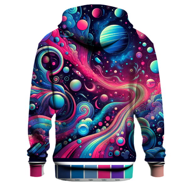 Neon Synthwave Galaxy Hoodie
