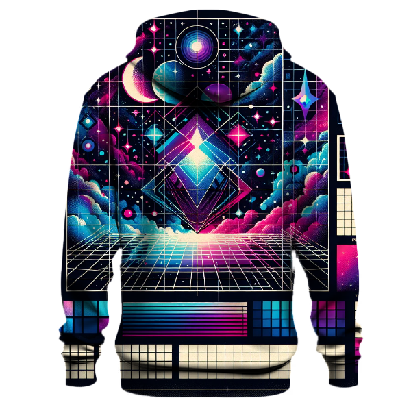 Futuristic Grid Space Hoodie