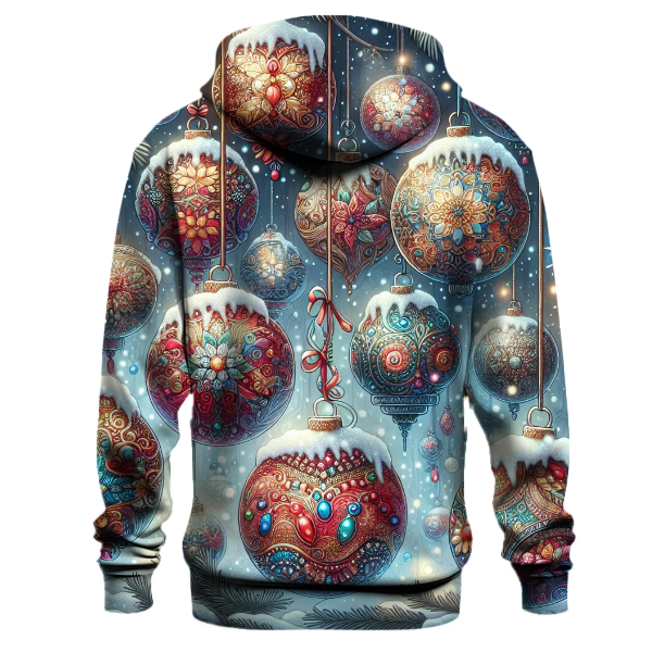 Glistening Christmas Ornaments Hoodie