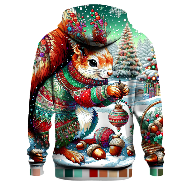 Nutty Squirrel Christmas Adventure Hoodie