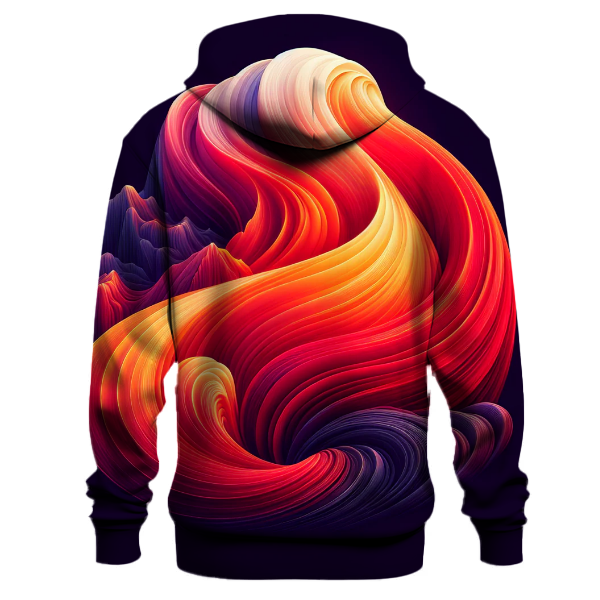 Fiery Lava Gradient Design Hoodie