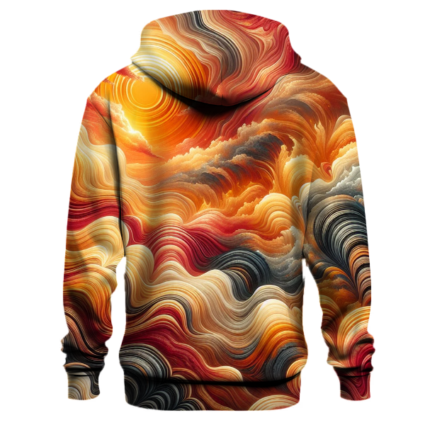 Amber Dawn Wave Hoodie