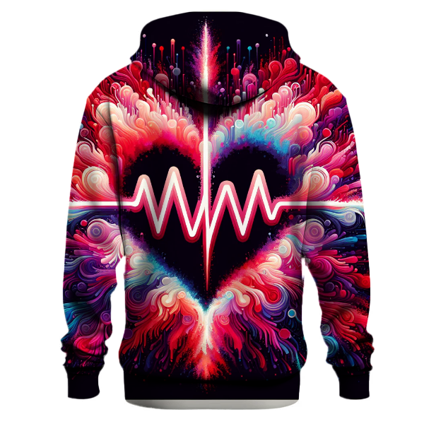 Colorful Heartbeat Hoodie