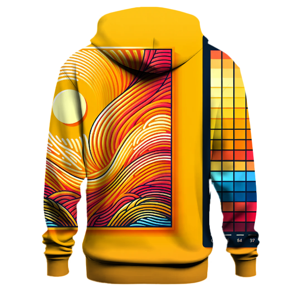 Bright Tropical Sunset Hoodie
