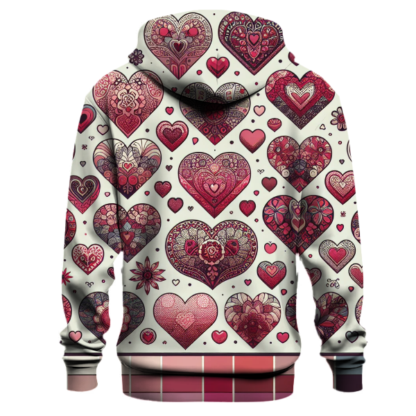 Peace and Love Hearts Hoodie
