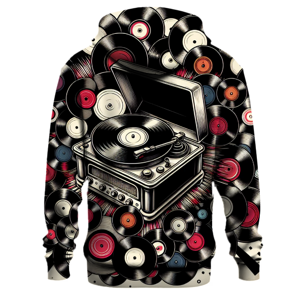 Classic Record Player Hoodie