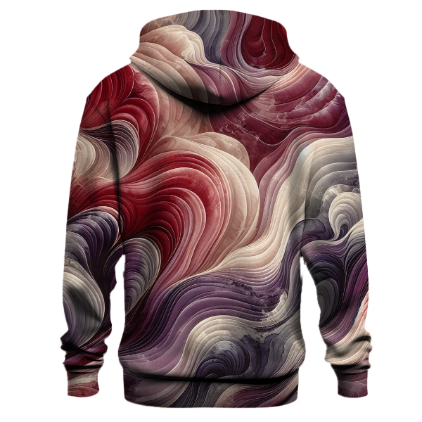 Mystical Merlot Wave Hoodie