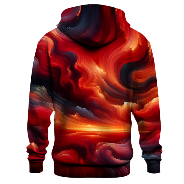 Crimson Sky Symphony Hoodie