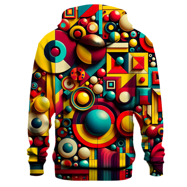 Retro Geometric Wonders Hoodie